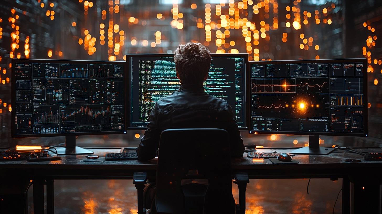 Programmer working